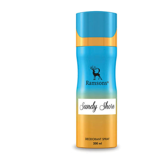 Ramsons Sandy Shore Deodorant-200ml Deo for Men & Women |Deodorant Body Spray |Bodyspray |Skin Friendly |Long Lasting Fragrance